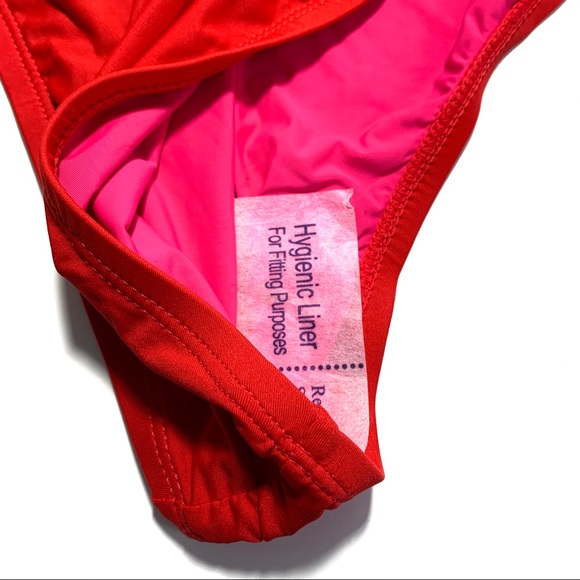 Sea Angel Women's Pink Red Front Cutout One Piece Swimsuit - Picture 10 of 15